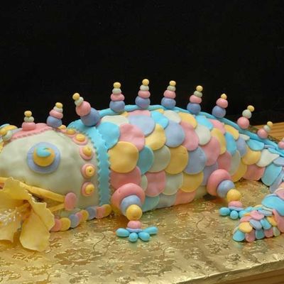 Rainbow Gecko Eating Gumpaste Hibiscus