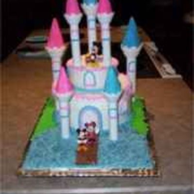 Mickey & Minnie Castle Cake
