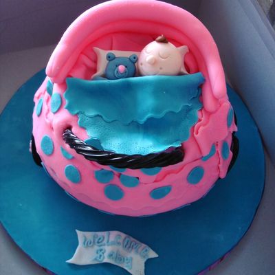 Baby Doll Pram Cake