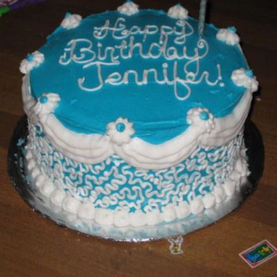 Cornelli Lace Birthday Cake