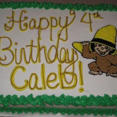 Curious George Birthday Cake