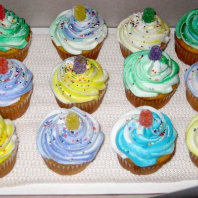 Swirly Gumdrop Cupcake