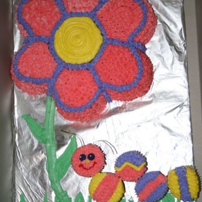 Flower And Caterpillar