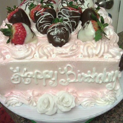 Strawberry Shortcake W/ Choc Covered Strawberries