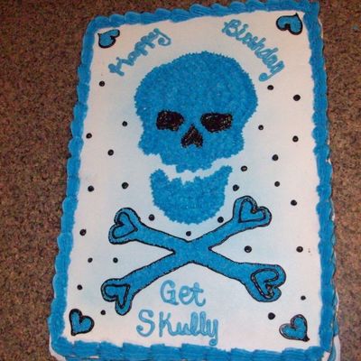 Girly Skully Cake
