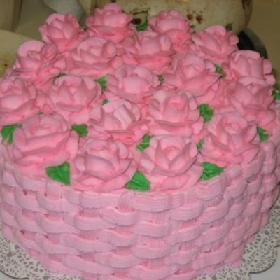 Pink Rose Basketweave