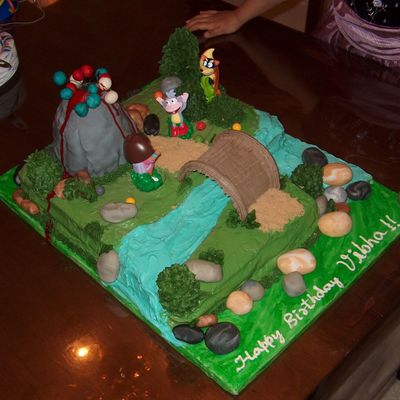 Dora Cake, Volcano, Bouncing Ball
