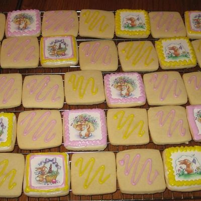 Easter Cookies With Edible Images