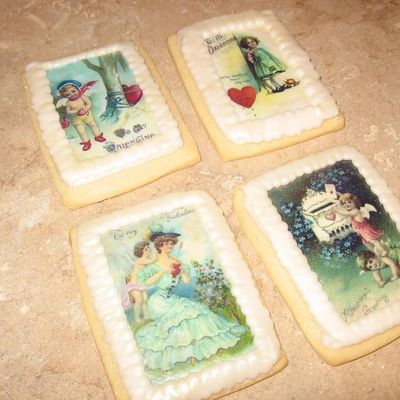 Vintage Valentine Cookies