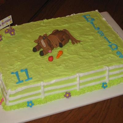 Horse Birthday Cake