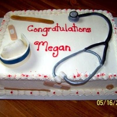 Megan's Nursing Graduation Cake