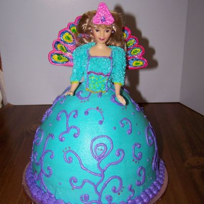 Island Princess Barbie (Doll) Cake