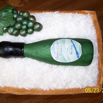 Bottle Of Wine In Crate