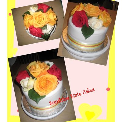 Bright Wedding Cake