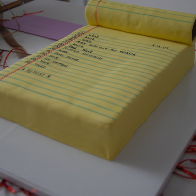 Yellow Legal Pad Cake
