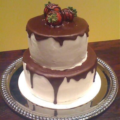 Chocolate Covered Strawberry Cake