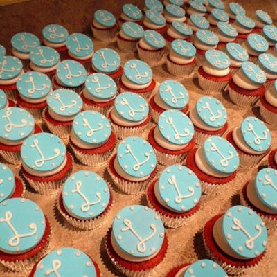 Monogram Wedding Cupcakes