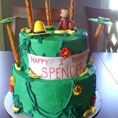 Curious George Cake