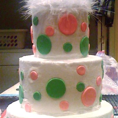 Polka Dot Birthday Cake