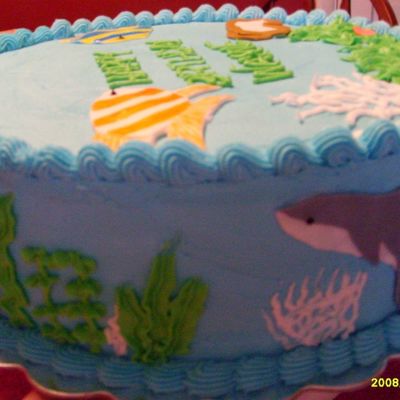 This Goes With The Scuba Cake (Side View)