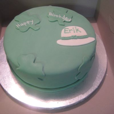 Shamrock Birthday Cake