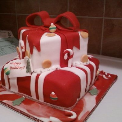 Christmas Present Cake