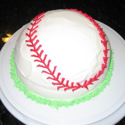 Baseball Ice Cream Cake