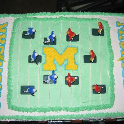 Michigan Wolverines Football Cake