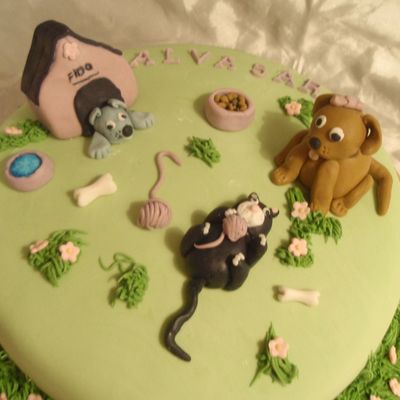 Cats And Dogs Cake
