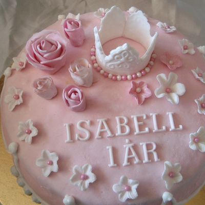 Flower And Crown Cake