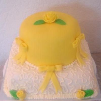 Mixed Shape Fondant Cake