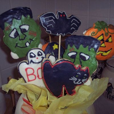 Halloween Cookie Bouquet
