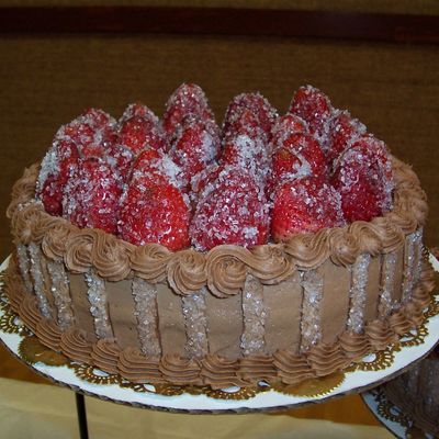 Chocolate With Fresh Strawberries