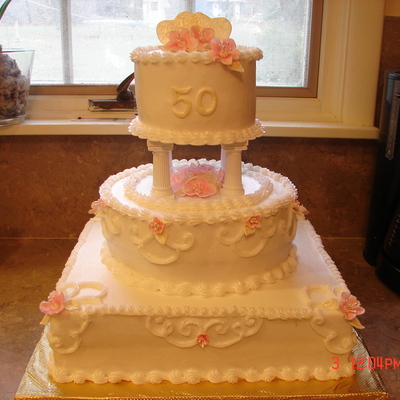 50Th Anniversary Cake, Heart, Amsmith