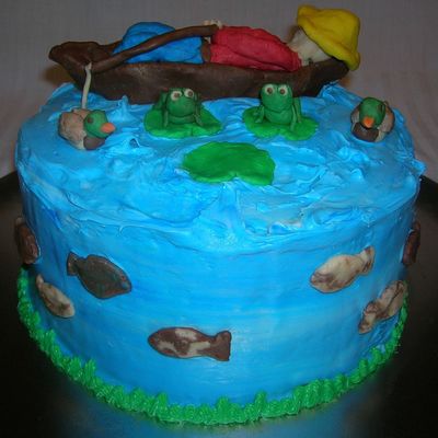 Fishing Pond Cake