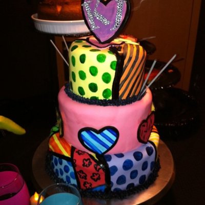 Romero Britto Cake