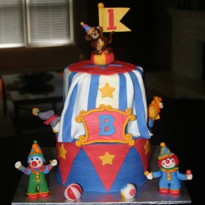 Circus Birthday Cake