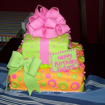 Pink, Orange And Green