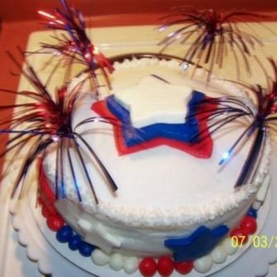 Buttercream With Fondant Cutouts