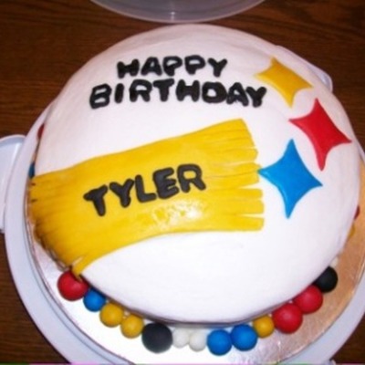 Tylers Birthday Steelers Cake