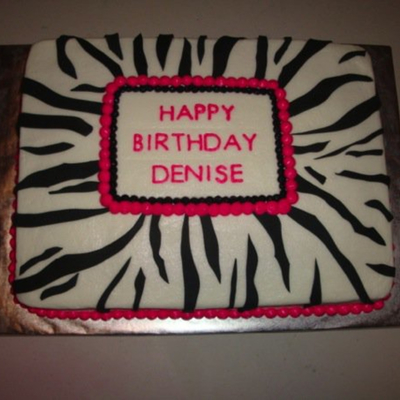 Zebra Print Cake