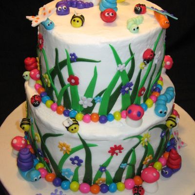 Bug'n'garden Cake