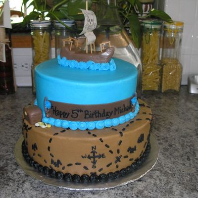 Pirate Ship Cake
