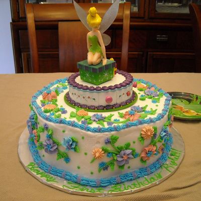 Tinkerbelle First Birthday Cake