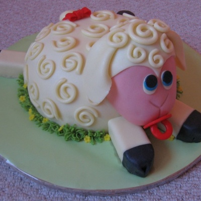 Sheep Cake For 1-Year-Old Girl