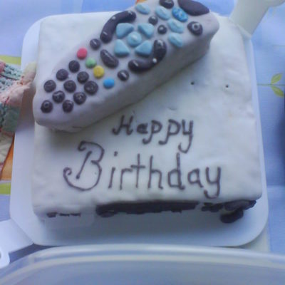 Sky Remote Cake