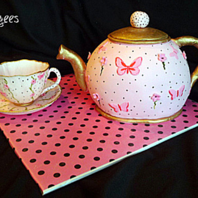 Pink Teapot & Cup...