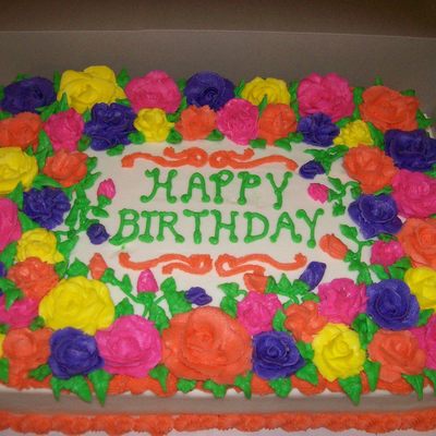 Flower Birthday Cake