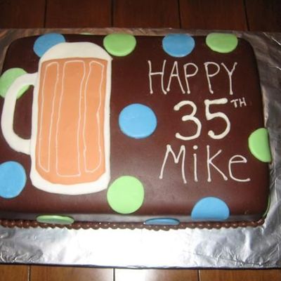 Beer Stein Birthday Cake