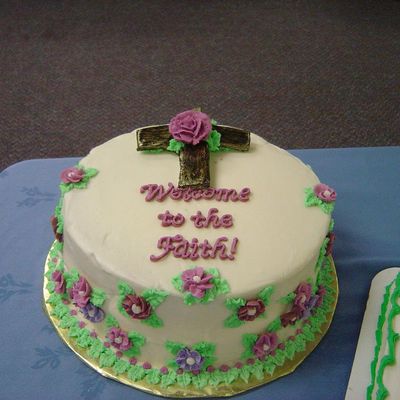 Family Baptism Cake
